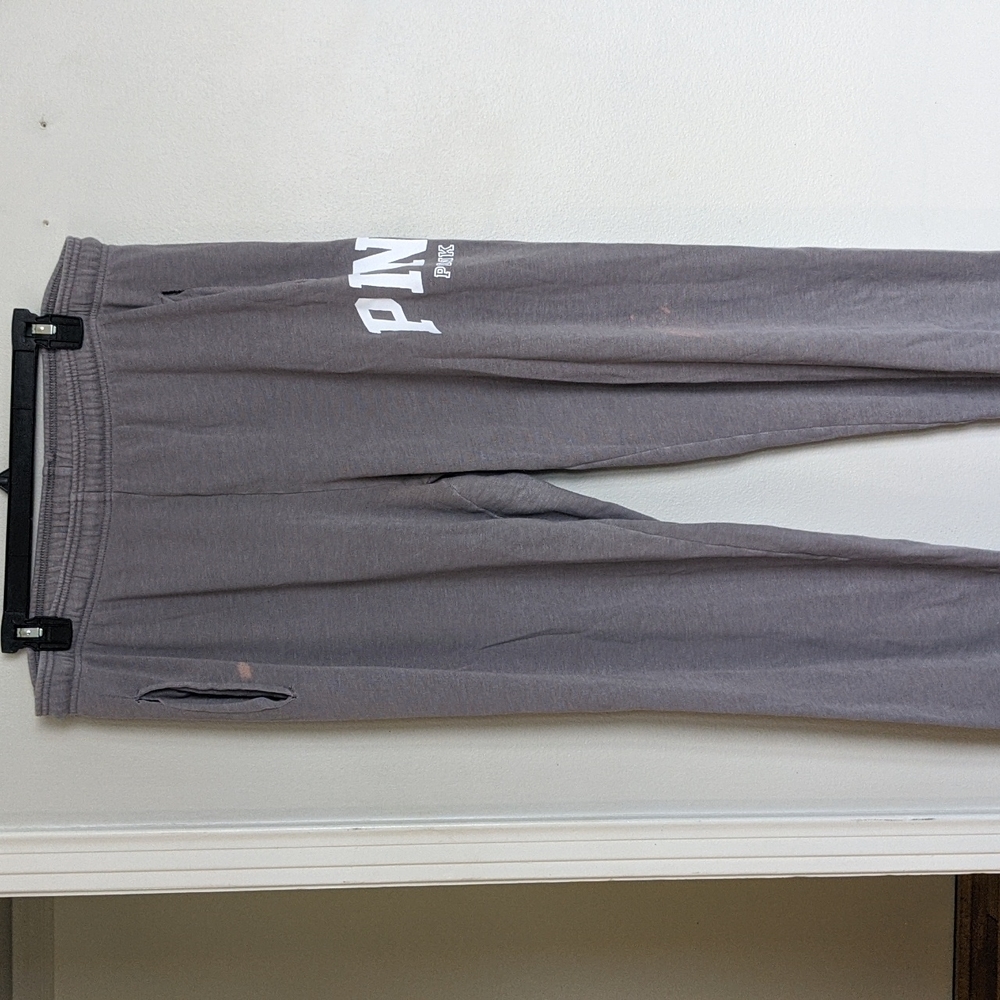 Victoria's secret pink grey joggers size M